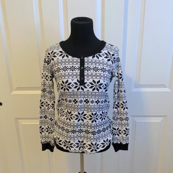 Francesca's | NWT Annie Fair Isle Lounge Top - Picture 7 of 15